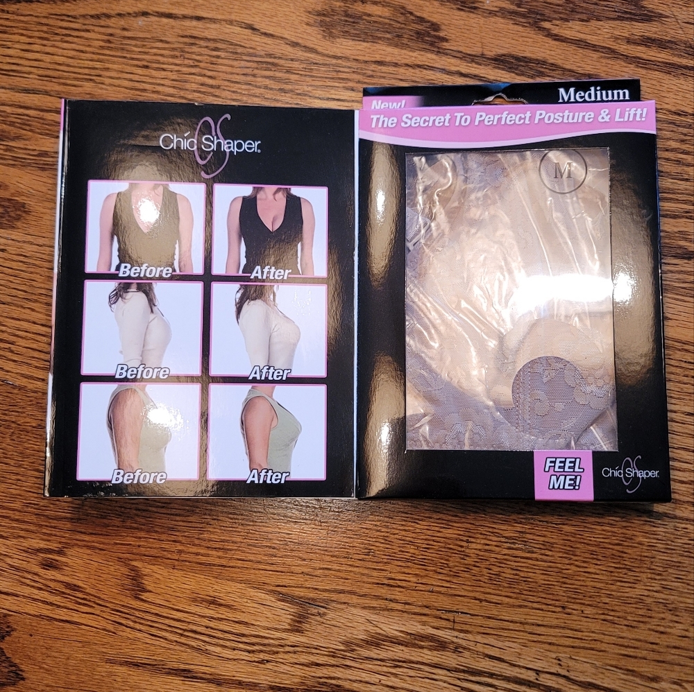 NWT Adjustable Nude Beige Tan Chic Shaper Size Medium